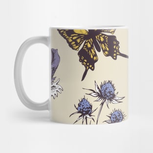 Butterflies Colorful Pattern Design Art Retro Insect Mug